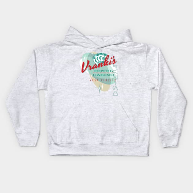 Vranki's Hotel and Casino Kids Hoodie by MindsparkCreative